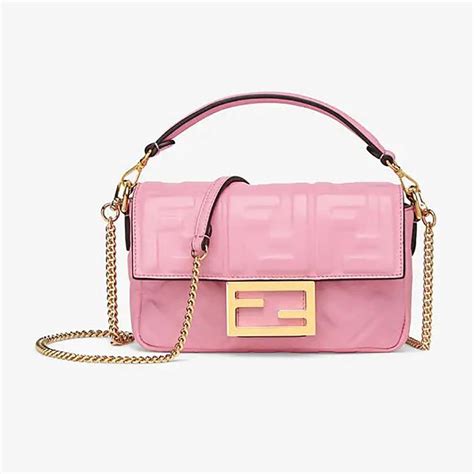 pink Fendi baguette